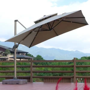 Outdoor Aluminum Garden Umbrella for Commercial Beach and Patio Use