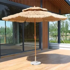 Outdoor Artificial Straw Paraguas Sunshade Beach Patio Umbrella