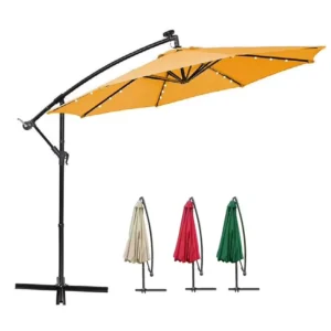 Outdoor Balcony Banana Parasol Beach Umbrella for Garden Swimming Pool and Lawn