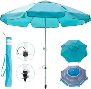 Outdoor Bali Patio Beach Umbrella with Sand Anchor