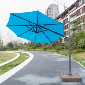 Outdoor Beach Folding Aluminum RomaHanging Parasol 360-Degree Rotation for Hotels and Parks