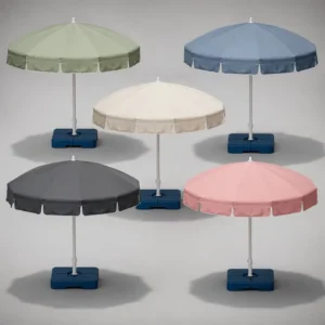 Outdoor Beach Sun Umbrella Steel Rod for Campus Events and Exhibitions