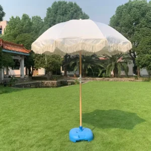 Outdoor Beach Umbrella Big Tassel Sunshade for Swimming Pool Courtyard Camping with Printable Logo