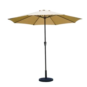 Outdoor Central Column Garden Sun Umbrella, Rainproof Patio Beach Parasol