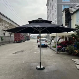 Outdoor Central Pole Garden Sunshade Rainproof Aluminum Patio Umbrella