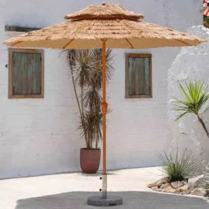 Outdoor Central-Pole Rainproof Commercial Beach Umbrella