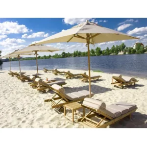 Outdoor Coffee Shop Luxury Sun Parasol Umbrella Patio Beach Parasol Supplier
