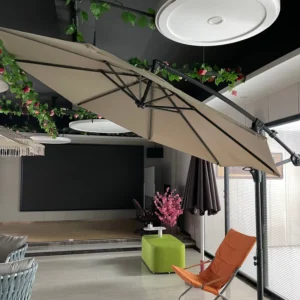 Outdoor Commercial Garden Roman Banana Umbrella with 280g Polyester Cloth