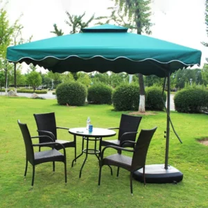 Outdoor Crank Cantilever Umbrella CCU 250 2.5m*2.5m 220g 160g PU Polyester Fabric 8 Thickened Ribs Electrostatic Powder Coated