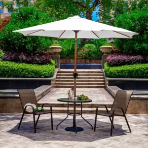 Outdoor Fiber Rib Garden Parasol Patio Umbrella