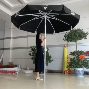 Outdoor Foldable Waterproof Polyester Round or Square Patio Garden Umbrella for Bar and Outdoor Furniture