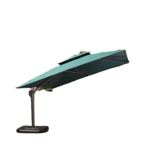Outdoor Furniture Garden Cantilever 12ft Parasols Rotatable Sun Patio Umbrellas