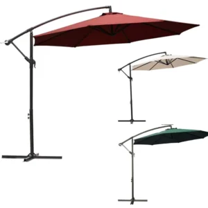 Outdoor Garden 8-Rib Cantilever Large Banana Sun Solar Parasol Patio Umbrella Supplier