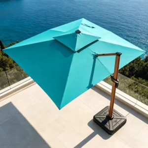 Outdoor Garden Cantilever Sun Parasol Umbrella Waterproof Fabric Aluminum Frame Outdoor Furniture for Hotel Warehouse Patio Use