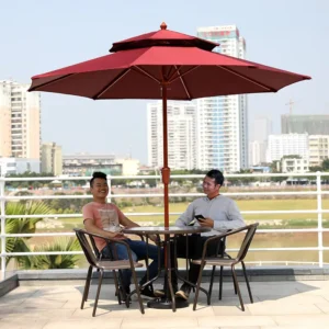 Outdoor Garden Sun Patio Umbrellas 3*3M 4*4M for Courtyard Hotel Beach Restaurant