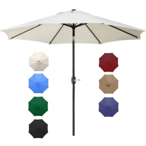 Outdoor Garden Sunshade Center Pole Patio Umbrella for Restaurant