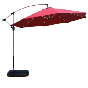 Outdoor Hanging Banana Umbrella Waterproof Aluminum Restaurant Sunshade Round Patio Parasol