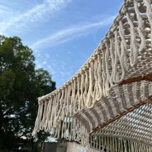Outdoor Hollow Cotton Rope Woven Gourd-Roof Courtyard Sunshade Umbrella