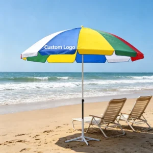 Outdoor Large 8.5 Foot Round Market Poolside Patio Resort Sun Umbrella Beach Parasol