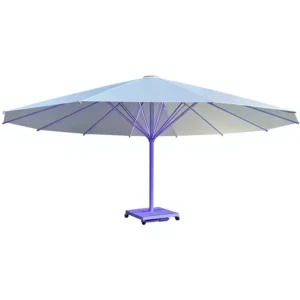 Outdoor Large Aluminum Shade Umbrella, Manual, 7-Meter Extra-Large Center-Pole, Wind-Resistant, for Dining Courtyard