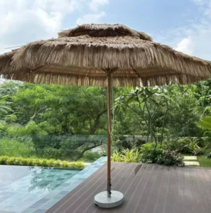 Outdoor OEM Umbrella Parasol Personalized Small Thatch Beach Umbrella for Rain