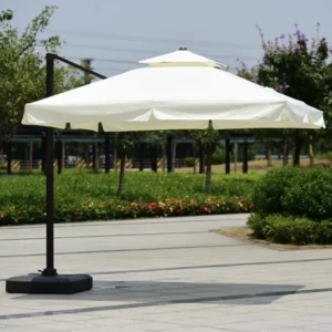 Outdoor Pagoda Tropical Parasol Beach Umbrella with Base