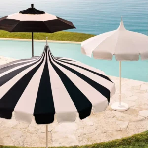 Outdoor Pagoda Umbrella Large Center Aluminum Pole California Sun Parasol Beach Hotel Gym Pool Garden Patio Table Market