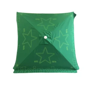Outdoor Patio Beer Umbrella with Polyester Fabric and Steel/Aluminum Frame
