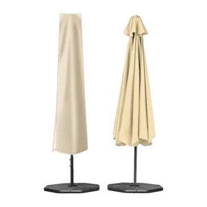 Outdoor Patio Cantilever Umbrella Stainless Steel Parasol Cover Zipper Waterproof for Park