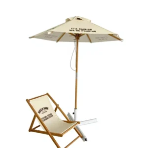 Outdoor Patio Umbrella Aluminum Middle Pole Waterproof Market Bar Parasol Easy Set