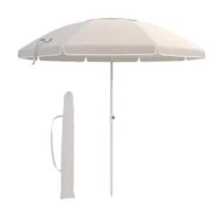 Outdoor Portable Fold Yellow Custom Design Large Parasol Patio Pool Sun Umbrella for the Beach