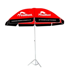 Outdoor Portable Fold Yellow Custom Design Large Parasol Patio Pool Sun Umbrella for the Beach