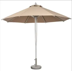 Outdoor Restaurant Cafe Hotel Garden Beach Round Aluminum Center Pole Umbrella Patio Parasol