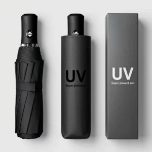Outdoor Reverse Sunshade 3-Fold Capsule Pocket Mini Rain Umbrella