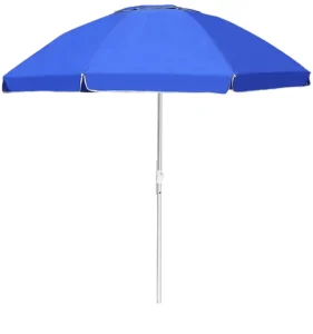 Outdoor Sand Anchor Pole Sun Wind-Resistant Sunshade Tilt Beach Umbrella