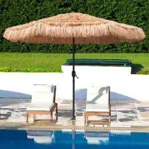 Outdoor Shade Thatched Straw Umbrella for Courtyard Garden Farm Stay Beach Balcony
