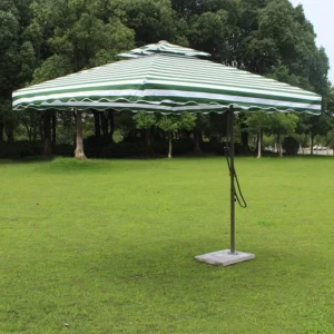 Outdoor Square Cantilever Umbrella 2.5m*2.5m 8 Thickened Ribs 220g/160g PU Polyester Fabric for Hotel Park Dining