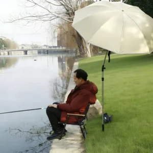 Outdoor Sun Protection Fishing Umbrella Collision Cloth Rubber Handle Automatic Opening Adjustable Universal Stand