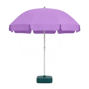 Outdoor Sun Shade Umbrella with Water-Repellent Steel Rod Custom Printed for Commercial Beach Use