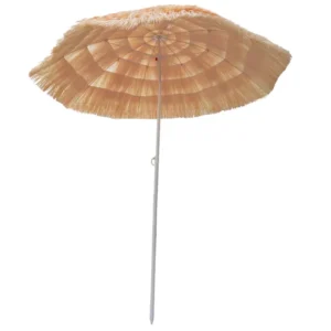 Outdoor Sun-Shielding Simulated Straw Beach Umbrella