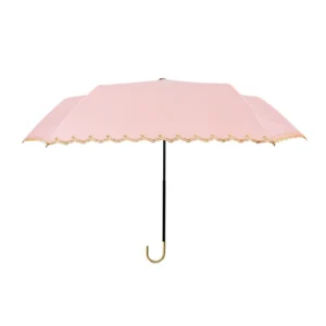 Outdoor Sunny Rain Umbrella Lace Pattern for Small Umbrella Vintage Lace UV Flower Embroidery Folding Umbrella