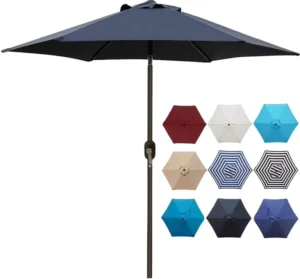Outdoor Sunshade Integrated Sand Anchor Tilt Aluminum Pole Portable Sun Protection Wind Resistant Beach Umbrella