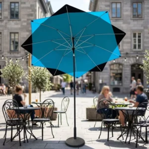Outdoor Sunshade Patio Umbrella Double-layered Top Beach Lotus Leaf Umbrella