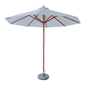 Outdoor Sunshade Umbrella for Villa Balcony Garden Large Patio Alloy Center Pole Manual Opening 3m Diameter for Sun and Rain