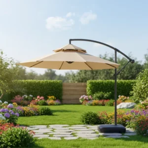 Outdoor Terrace Patio Sun Banana Umbrella for Balconies Villas and Stalls