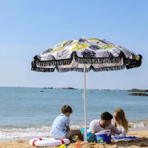 Outdoor Umbrella Hand-Cranking Waterproof Cantilever Garden Beach Restaurant Patio Sun Canvas Parasol