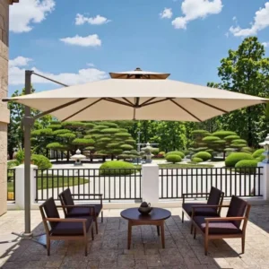 Outdoor Umbrella with Waterproof Base for Patio and Beach