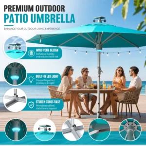 Outdoor Umbrellas Big Size Garden Aluminum Alloy Frame Pool Stand Parasol For Restaurant Hotel Courtyard Deck
