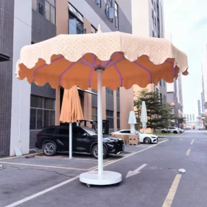 Outdoor Waterproof Foldable Remote Control Patio Umbrella for Garden and Beach