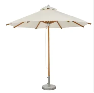 Outdoor Wooden Sunshade Umbrella Beach Patio Garden Wedding Event Use Large Commercial Parasol